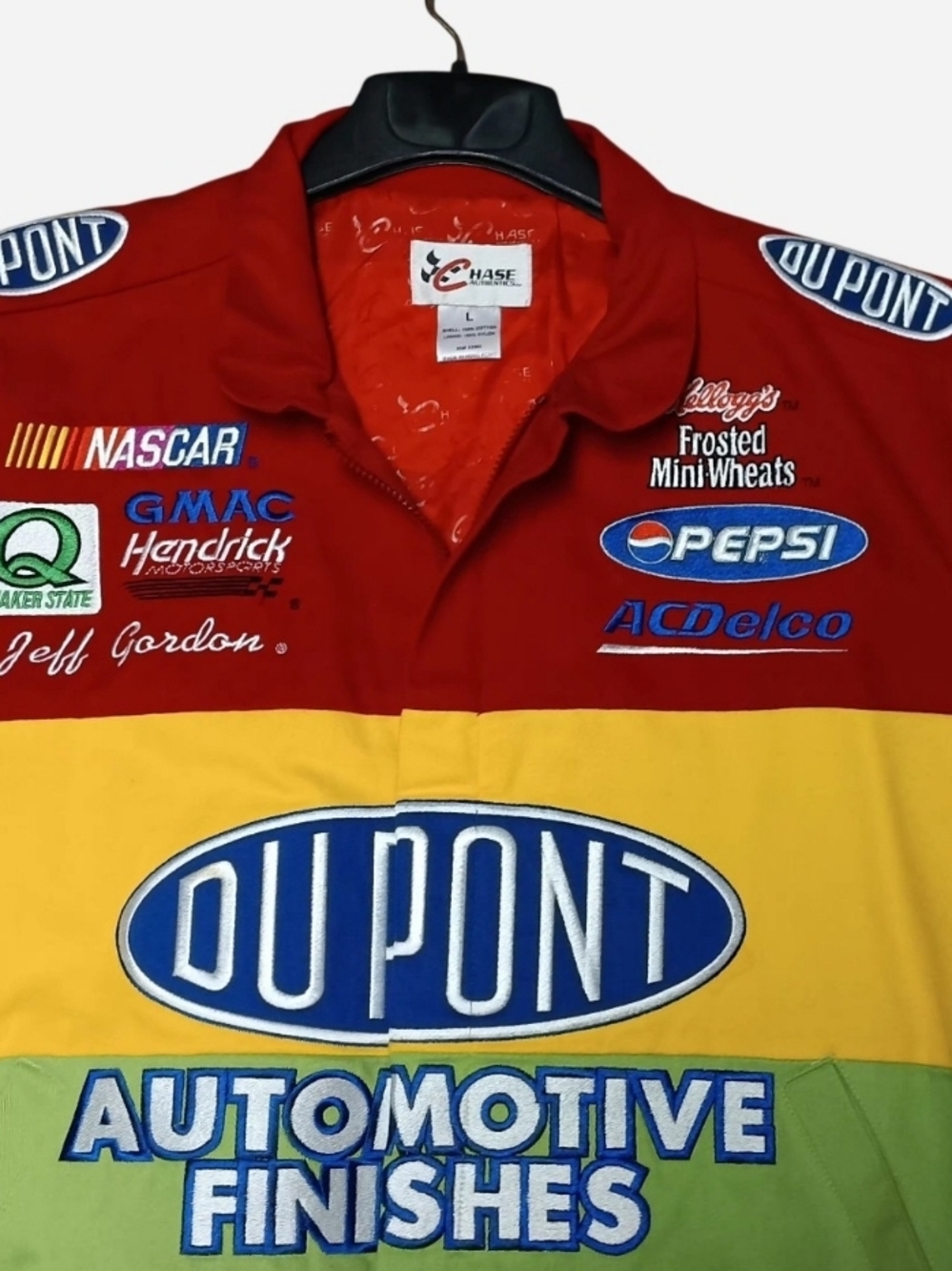 Chase Authentics Multicolor Racing Jacket - Red/Yellow/Green/Blue - Picture 2 of 5